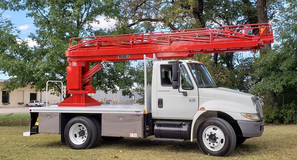 (SOLD) Used Wilkie model 60 ladder on 2007 International SOLD