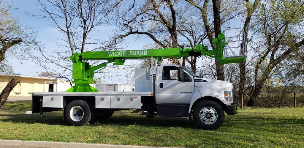 (SOLD) Wilkie model 52XLR on Chevy 5500HD SOL Green